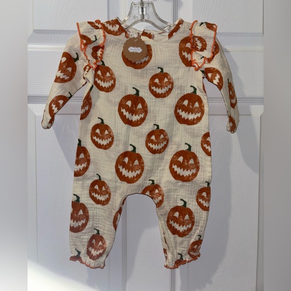 Mud Pie baby-girls Halloween Pumpkin Outfit 3-6 Months - Picture 1 of 5